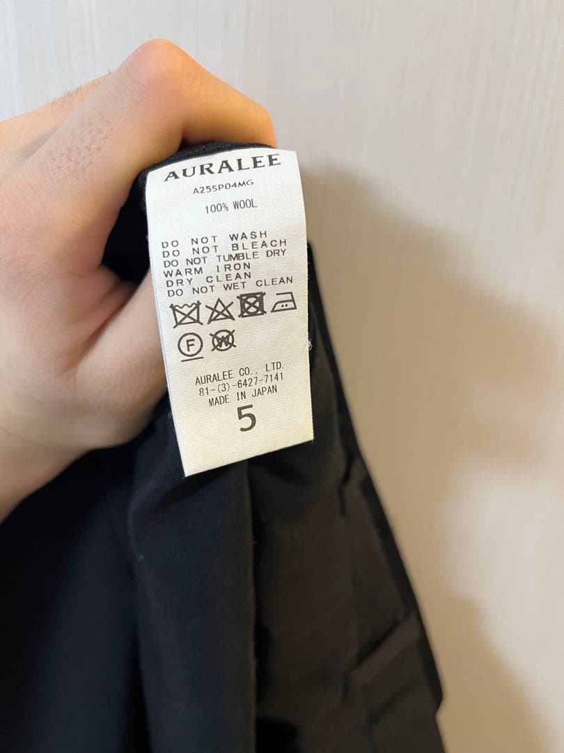 Auralee 25ss トロウールショーツサイズ5