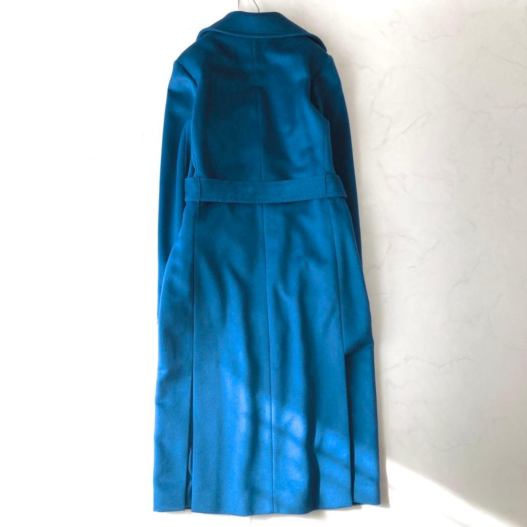 新品タグ付✨️マックスマーラ　ラナウェイ　ガウンコート　ベルテッド　ブルー　36