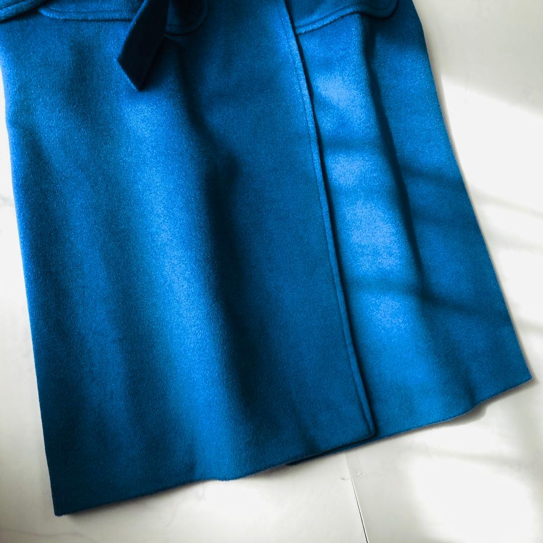 新品タグ付✨️マックスマーラ　ラナウェイ　ガウンコート　ベルテッド　ブルー　36