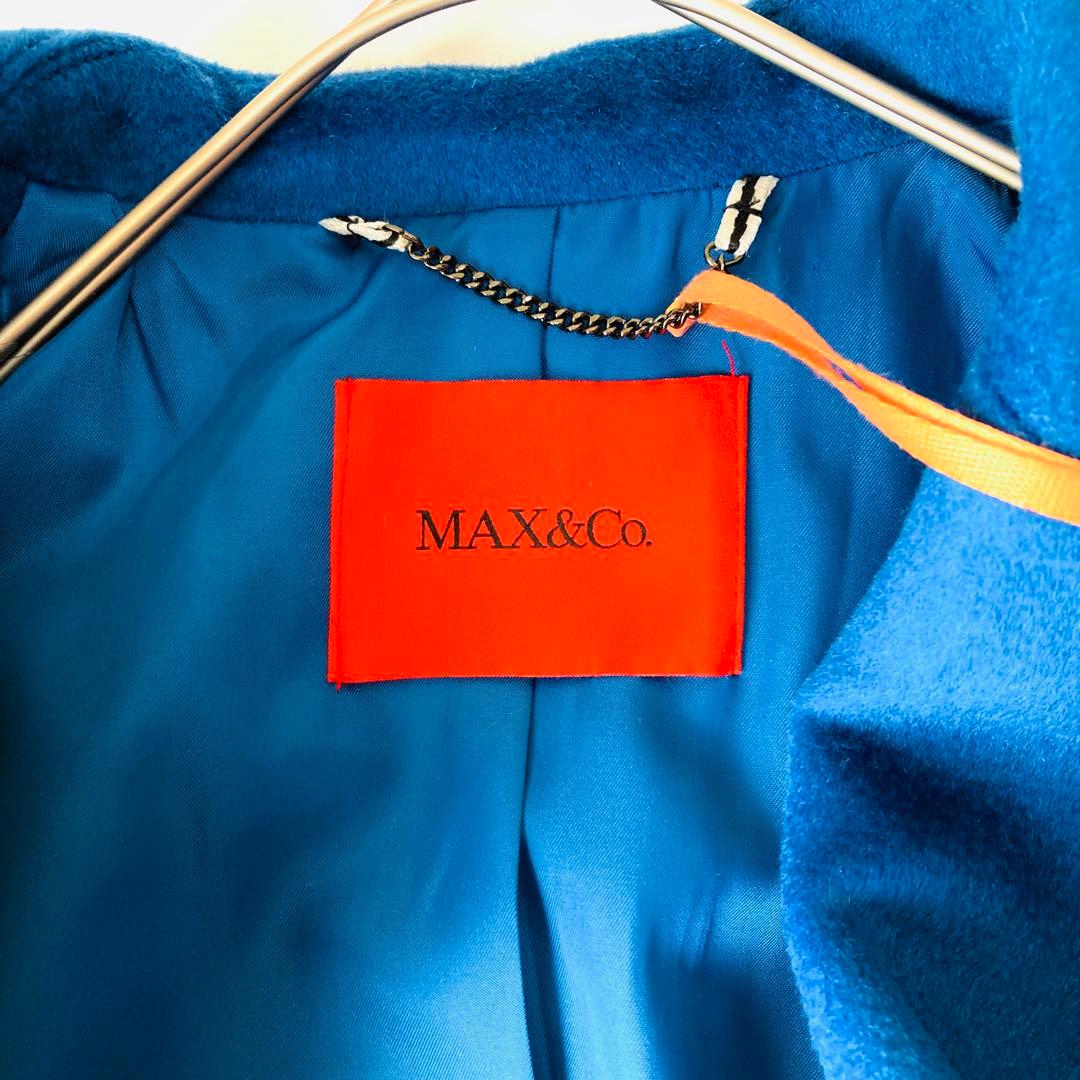 新品タグ付✨️マックスマーラ　ラナウェイ　ガウンコート　ベルテッド　ブルー　36