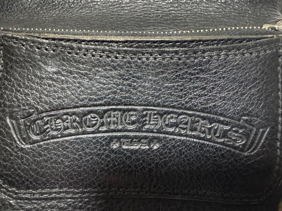 Rクロムハーツ2zip ウォレット クロスボタン