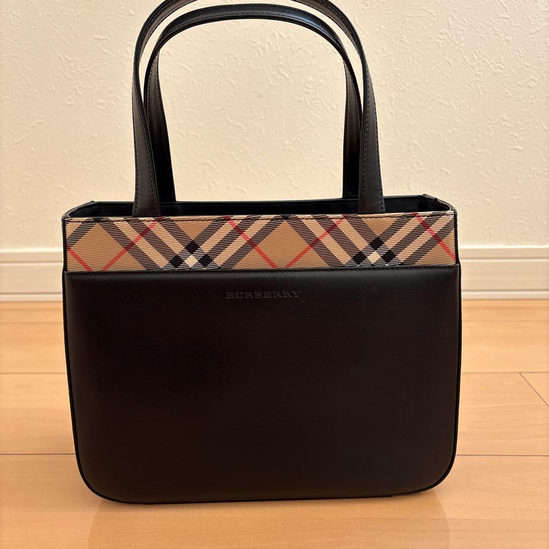 N*A様 BURBERRY チェック柄トートバッグ　箱付き