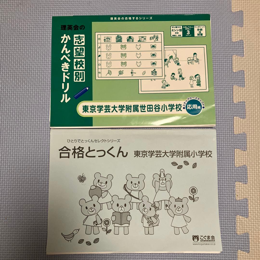 学芸大学附属世田谷小学校　入試準備問題集　過去問　全24冊