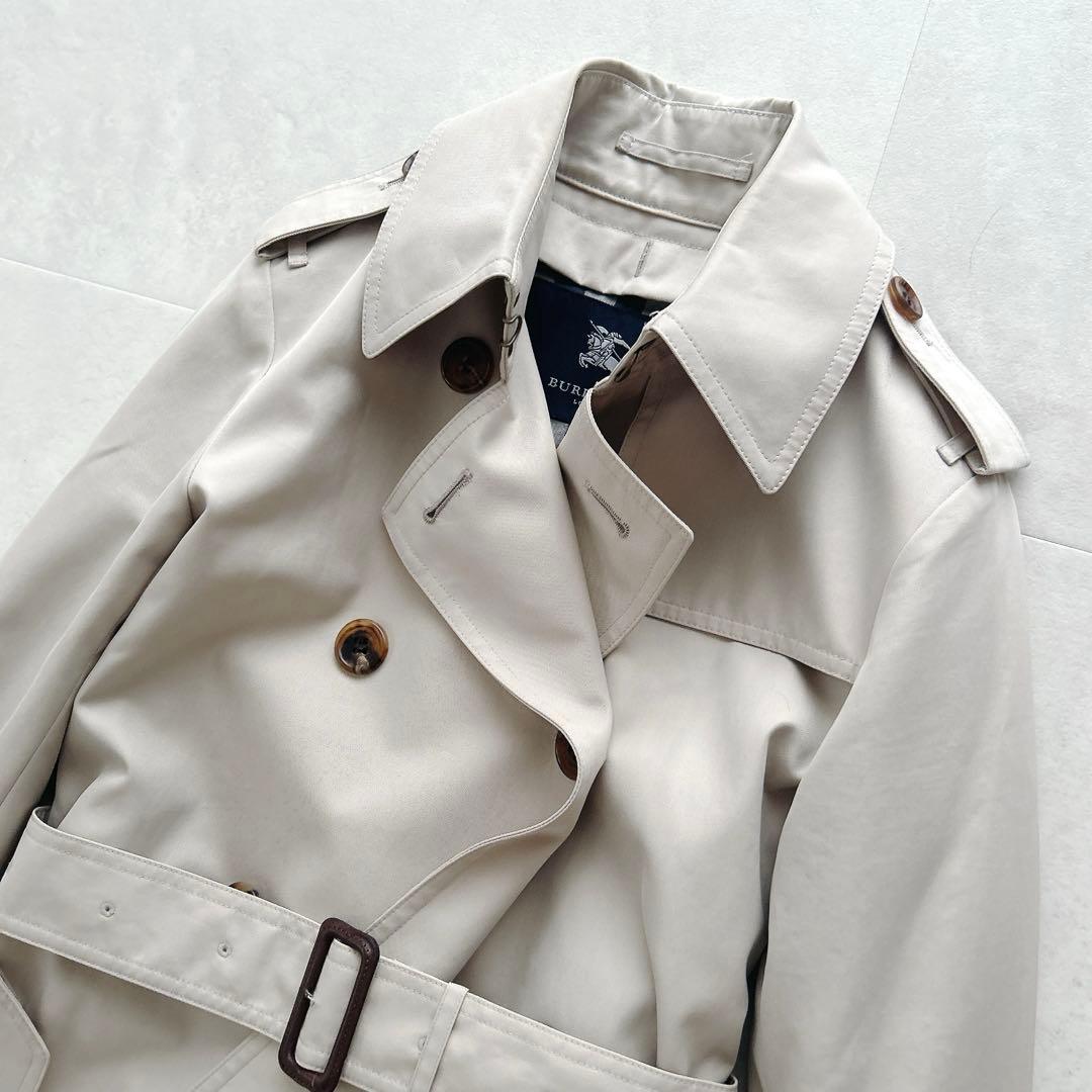 定番✨人気　バーバリーロンドン　ノバチェック　トレンチコート　ダブル　ベルト付き