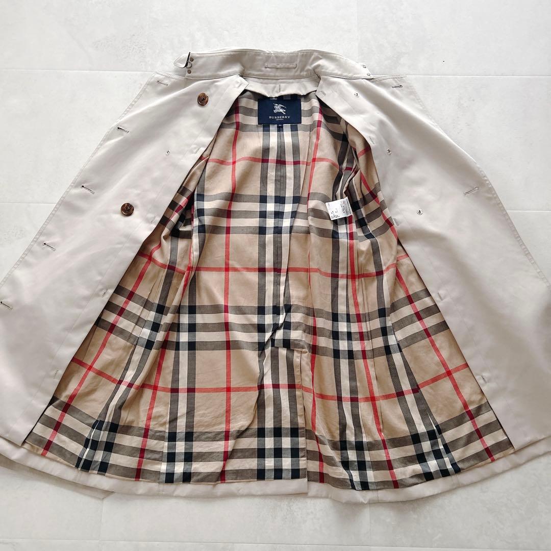 定番✨人気　バーバリーロンドン　ノバチェック　トレンチコート　ダブル　ベルト付き