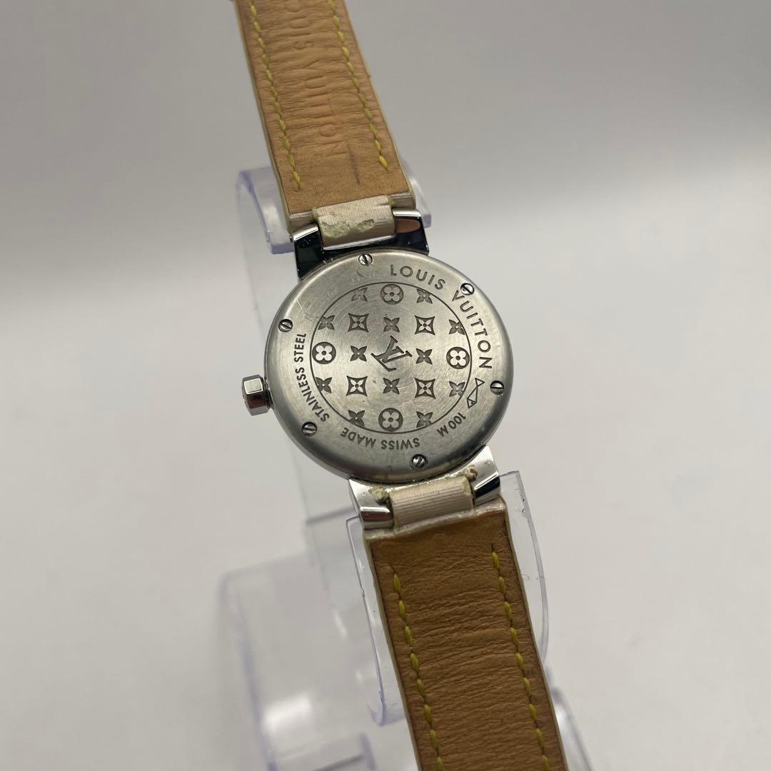 ルイヴィトン　タンブール Q121C シェル文字盤　モノグラム フラワー文字盤