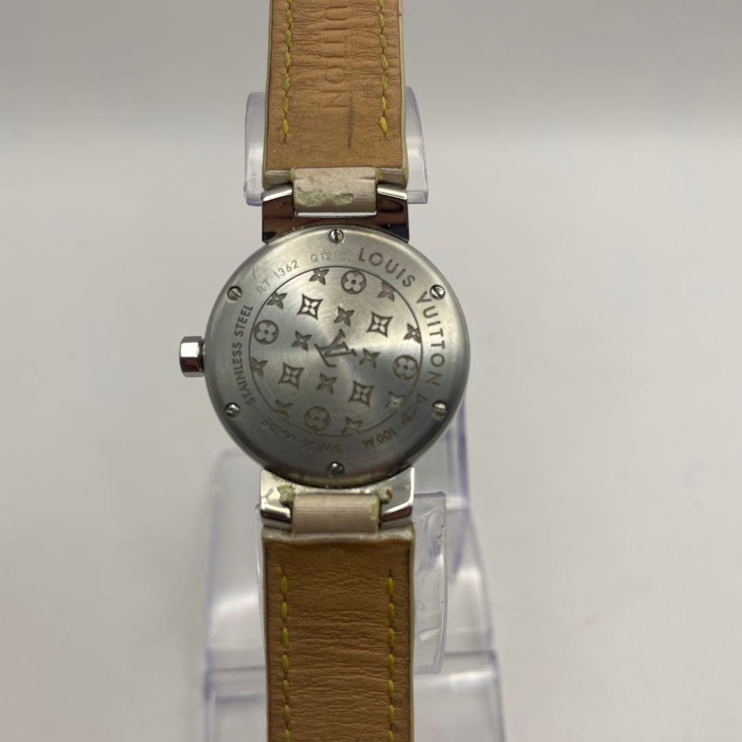 ルイヴィトン　タンブール Q121C シェル文字盤　モノグラム フラワー文字盤