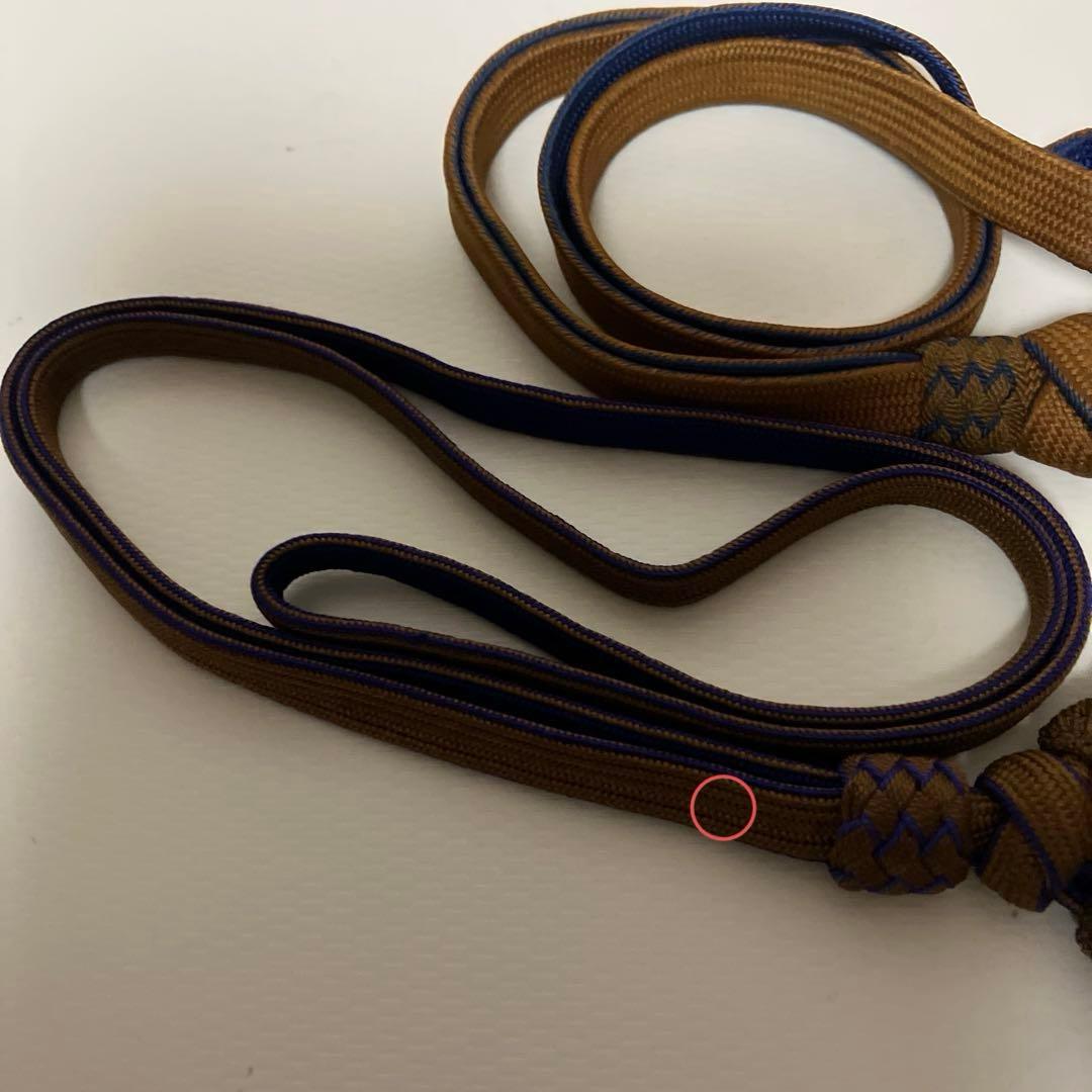 尉官刀緒１点（２点を分けて変更出品　商品は写真下側赤丸印の１点）