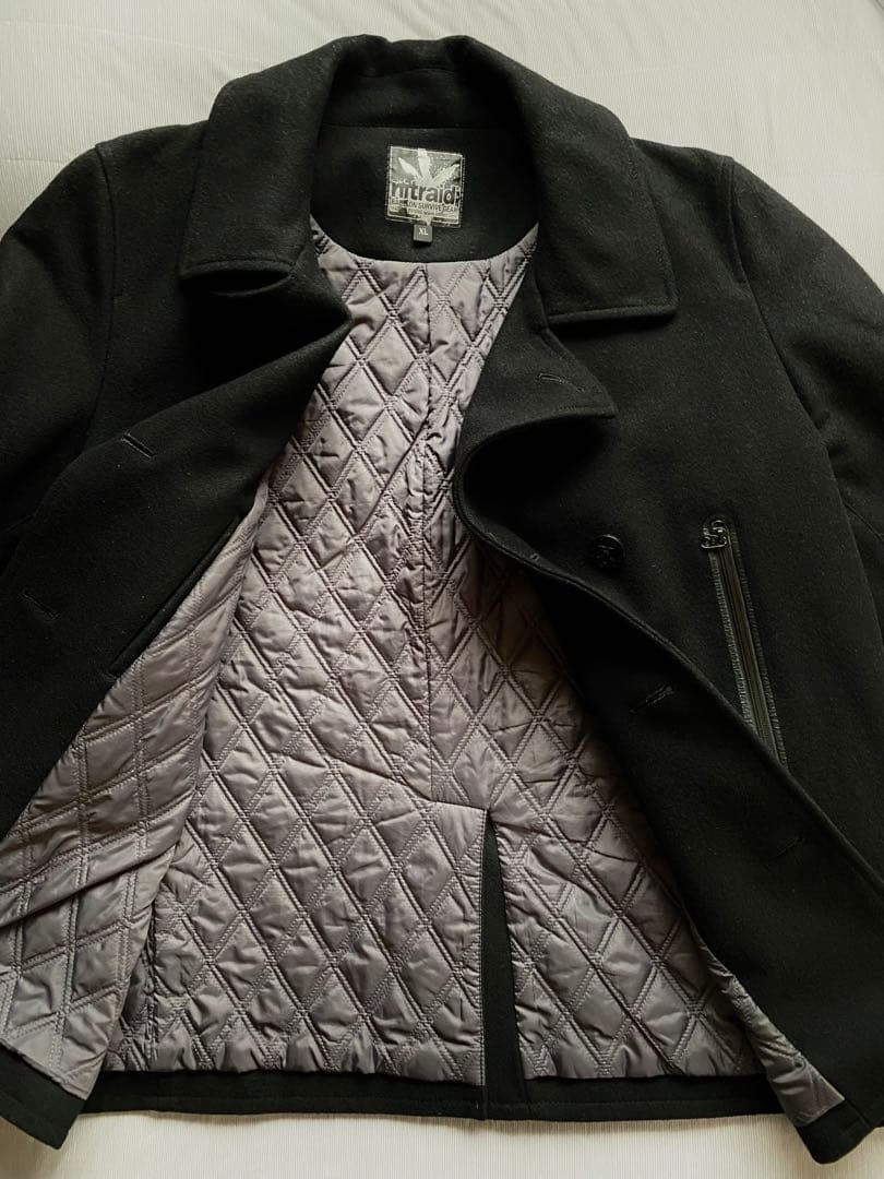 【値下げ】NITRAIDピーコート XL ブラック　ウールコート