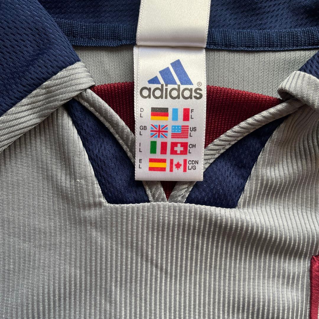 adidas OPEL 半袖シャツ グレー/赤