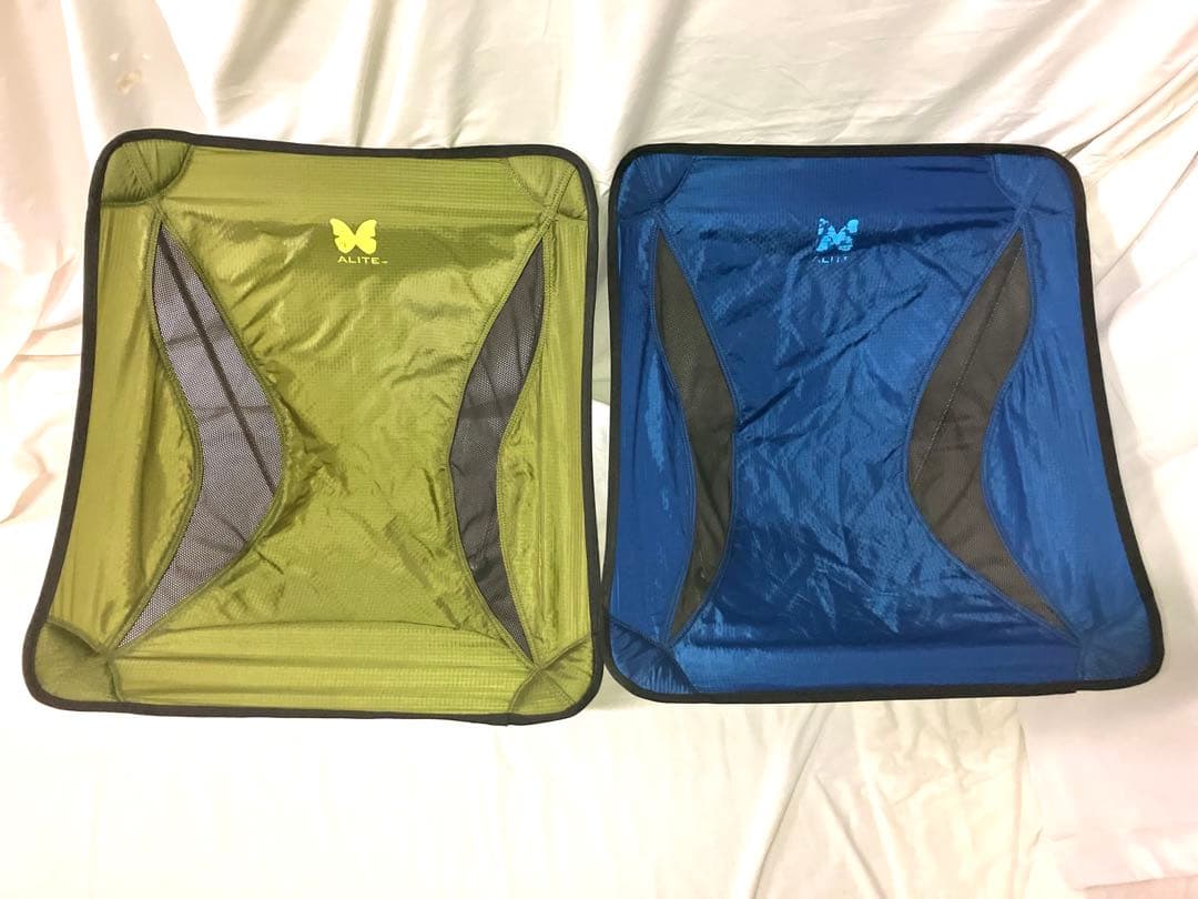 ALITE モナークチェア アウトドアチェア 青 緑 メイフライフ 2脚