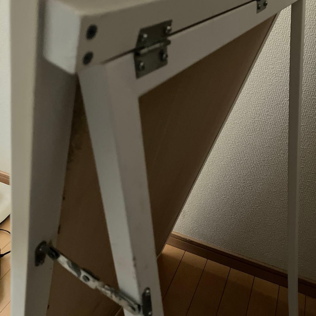 【直接引取可】大型ミラー　ホワイト　姿見　全身