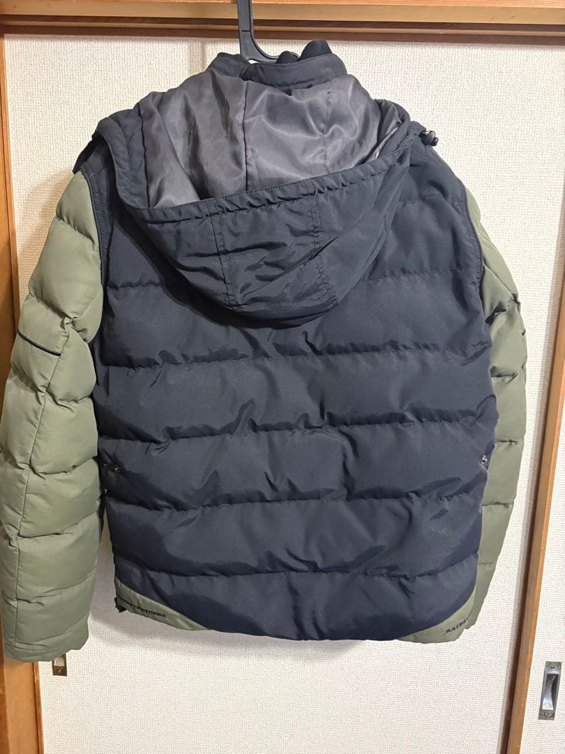 BATES フード付きジャケット 黒/緑