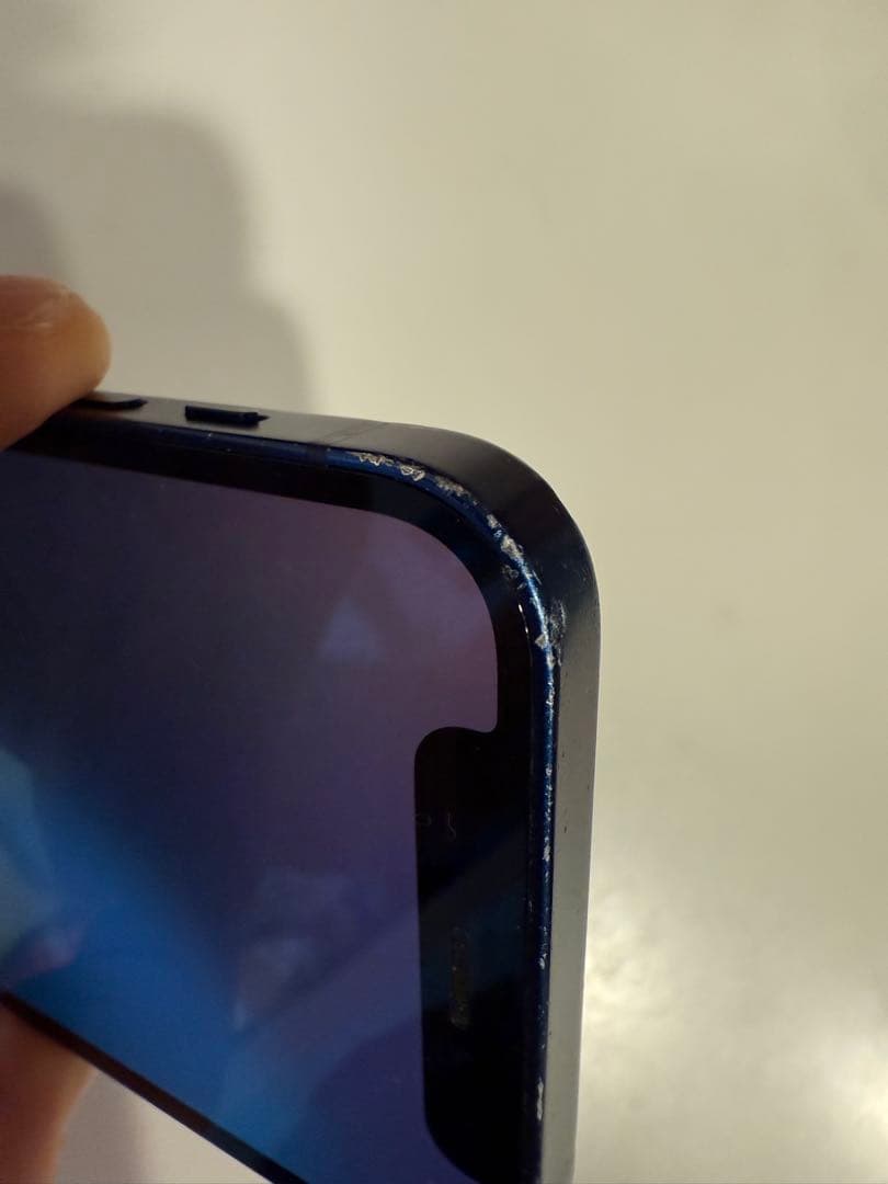 iPhone 12 mini 128gb ブルー 本体 動作品 外装ダメージ大