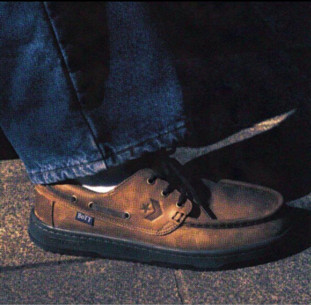 【美品】BoTT CONVERSE デッキシューズ ブラウン