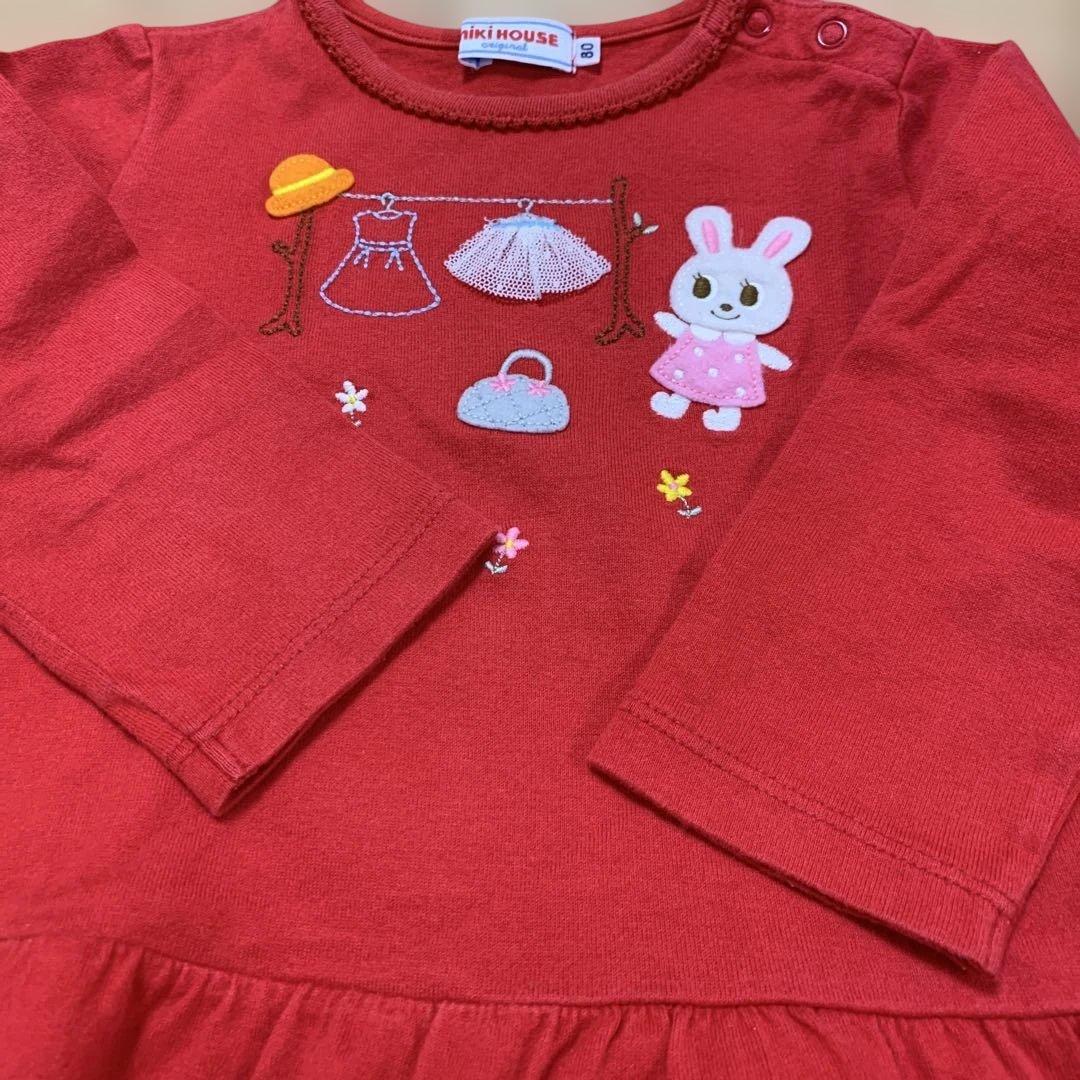 専用です。ミキハウス　長袖Tシャツ　サイズ80 女の子　まとめ売り