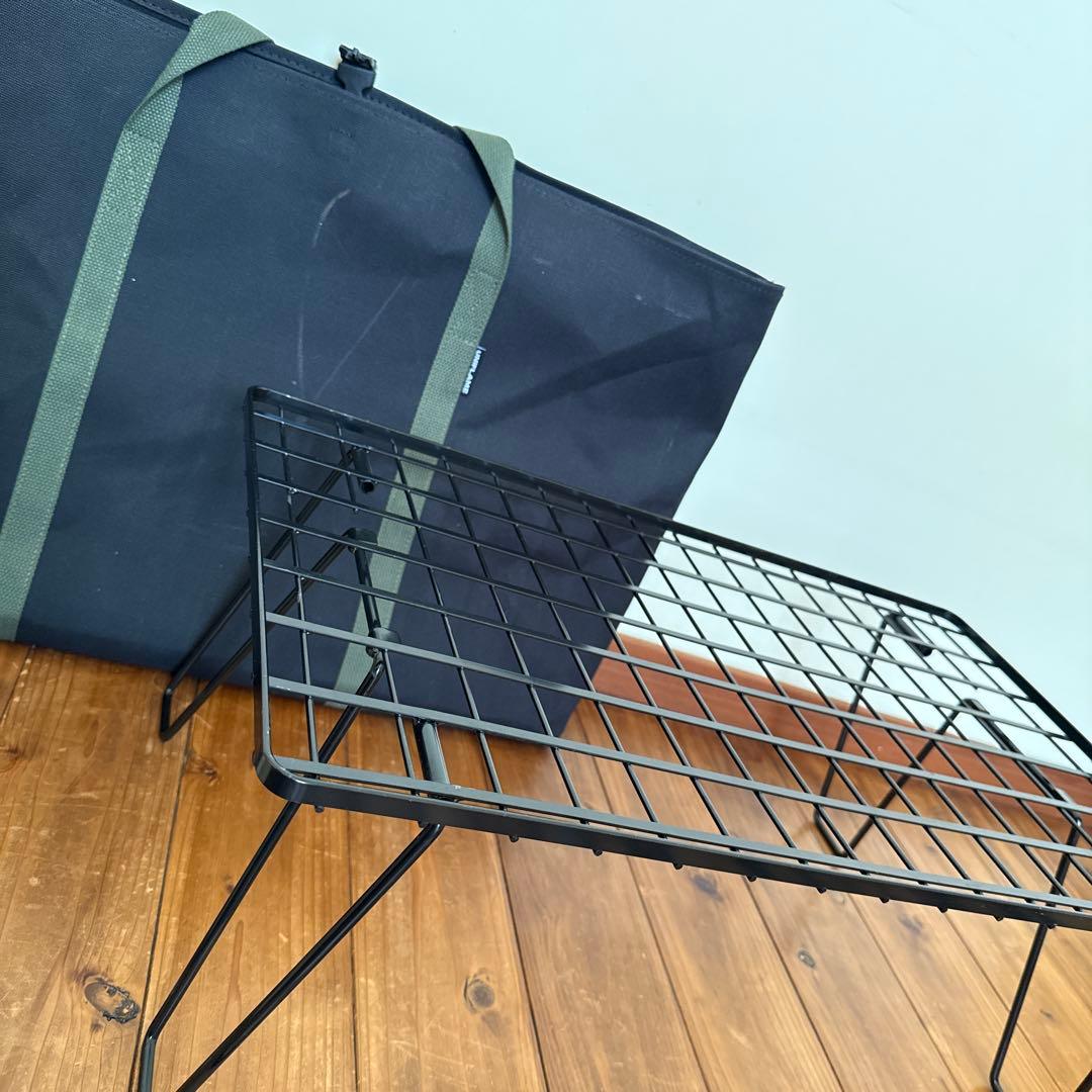 ほぼ新品！ユニフレーム　フィールドラック4本　天板1枚　バック付き