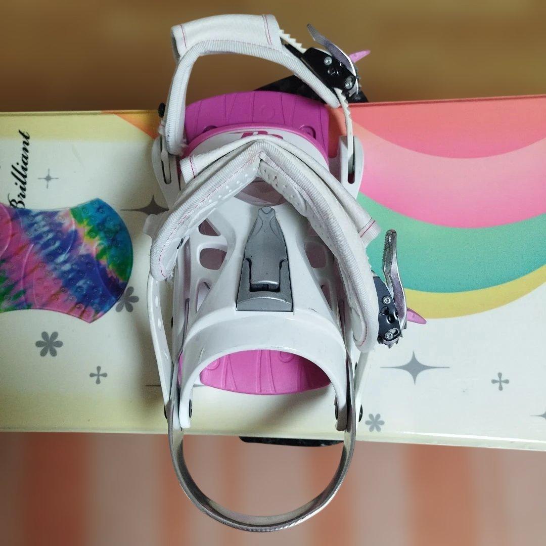 レディース　スノーボード板143センチ　ビンディングセット