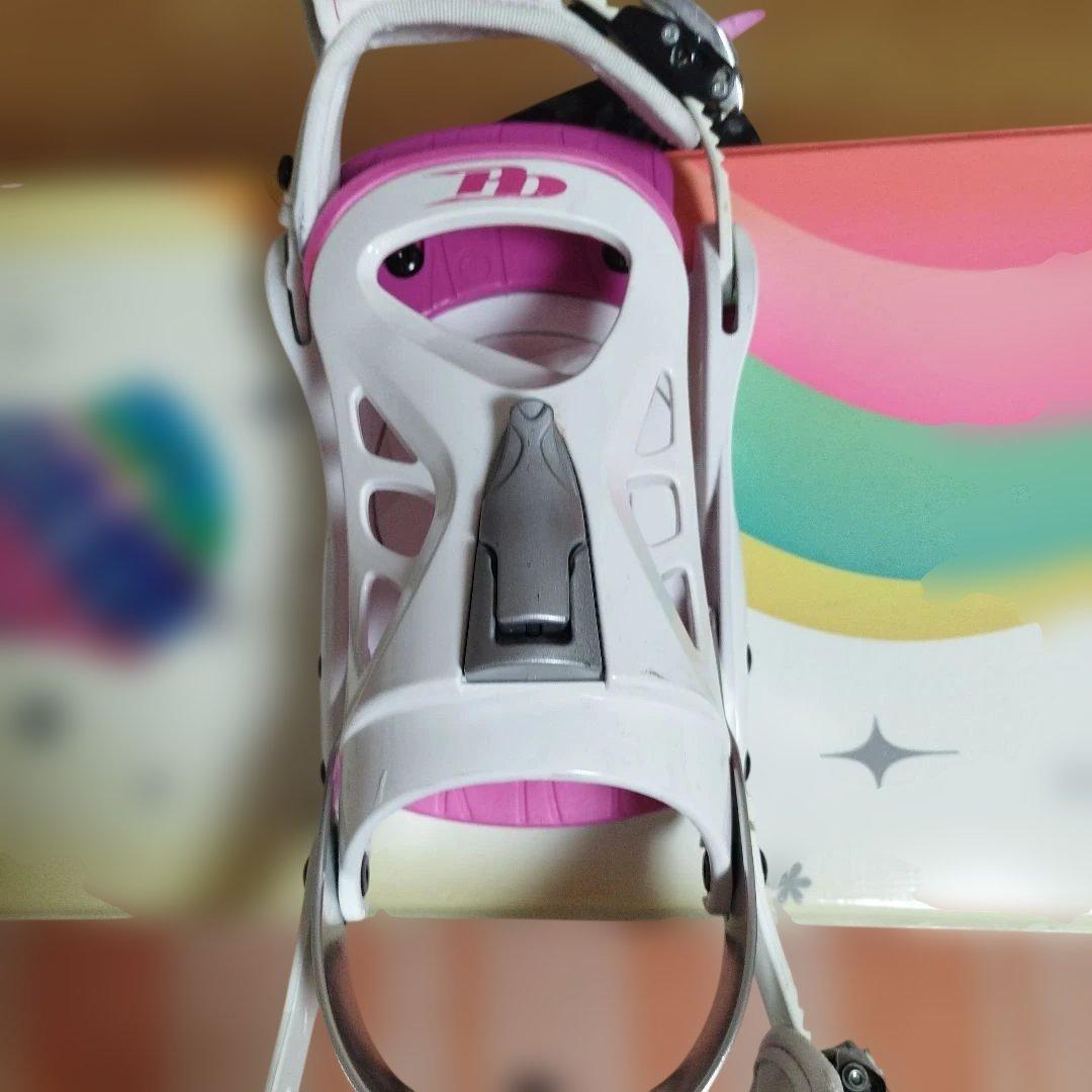 レディース　スノーボード板143センチ　ビンディングセット