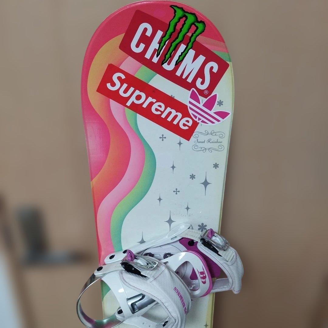 レディース　スノーボード板143センチ　ビンディングセット