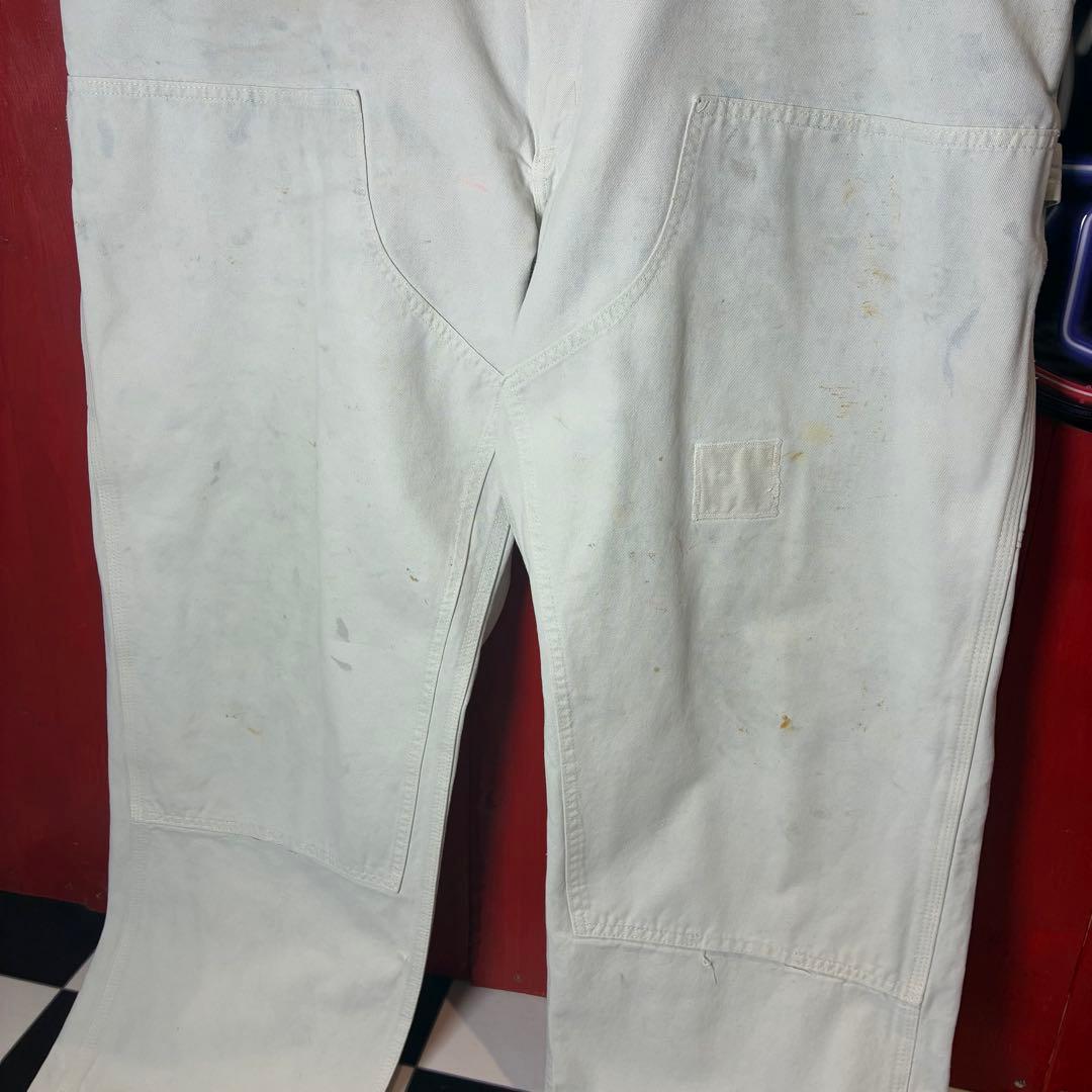 90s USA製　Carhartt ダブルニーペインターパンツコットンツイル