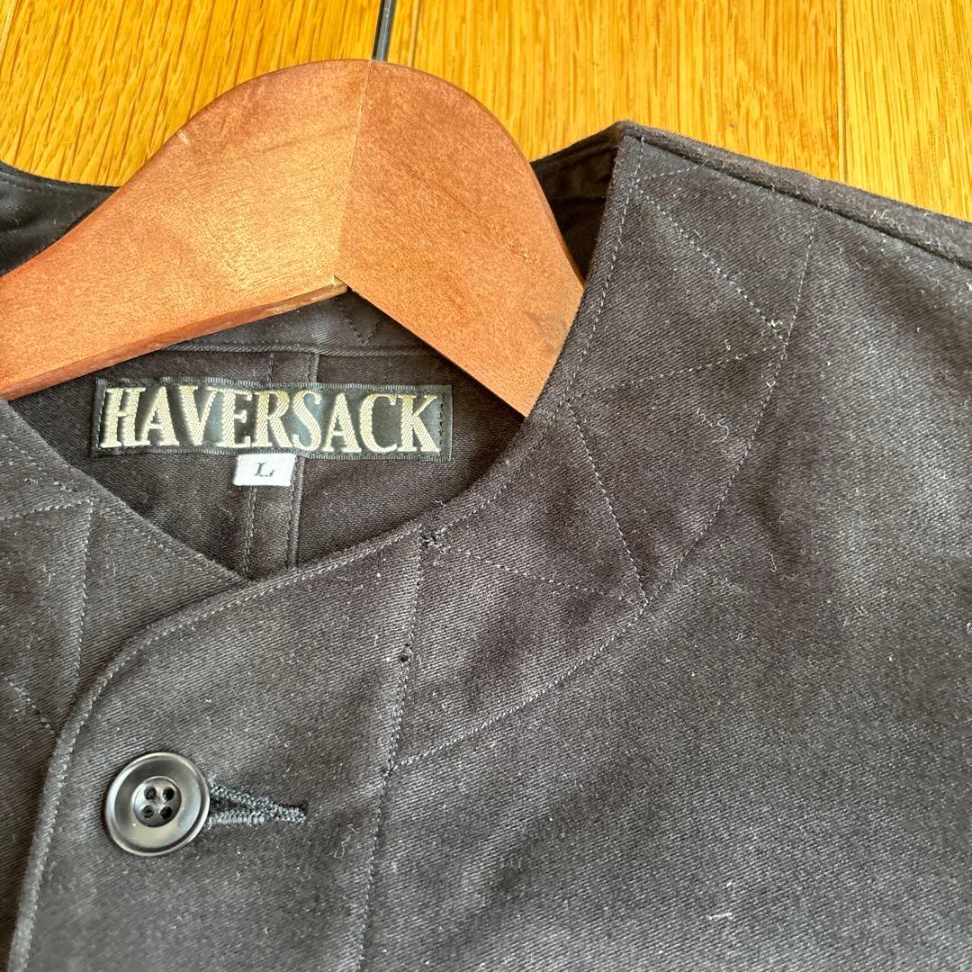 HAVERSACKハバーサック　ノーカラーモールスキンジャケット
