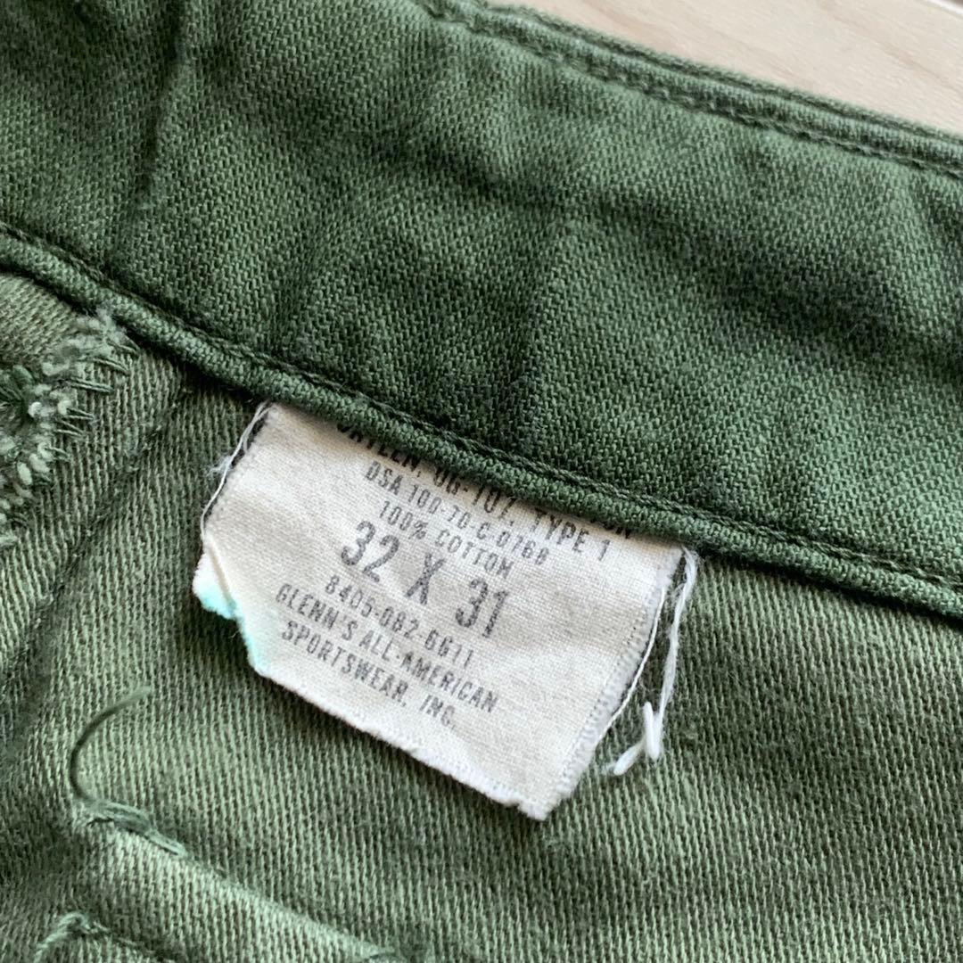 US ARMY / 70s ベイカーパンツ 32/31 RAPID サテン 希少