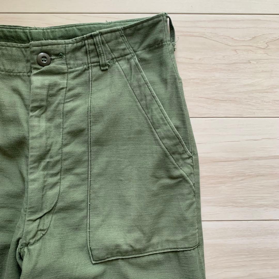 US ARMY / 70s ベイカーパンツ 32/31 RAPID サテン 希少