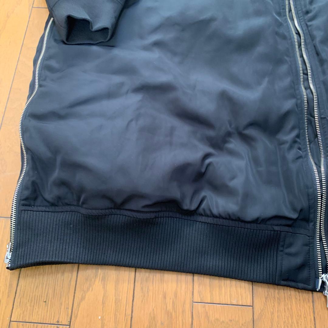 【完売】アンティカ ロング ma-1 サイドスリット ブラック antiqua