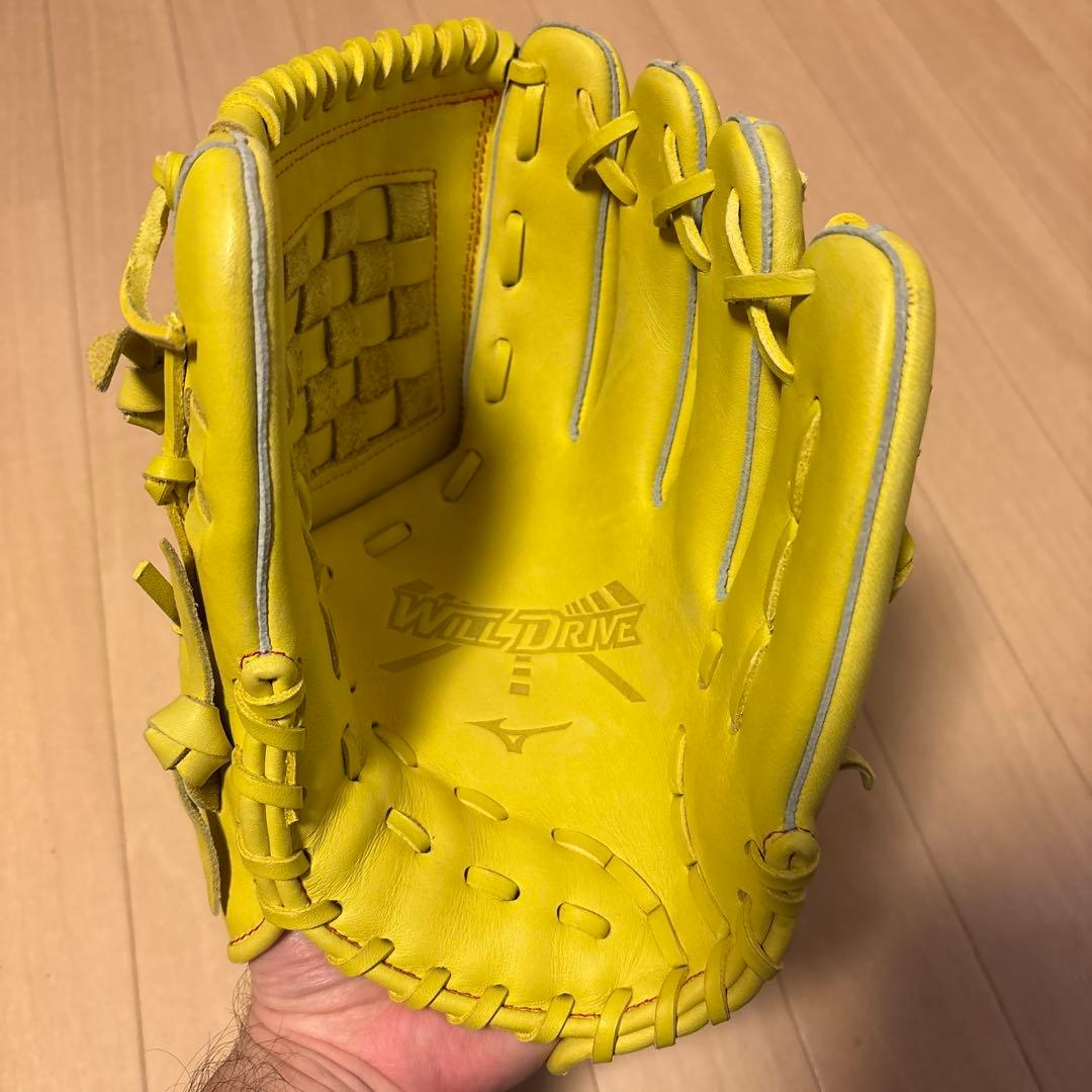 ミズノ 軟式野球グローブ イエロー