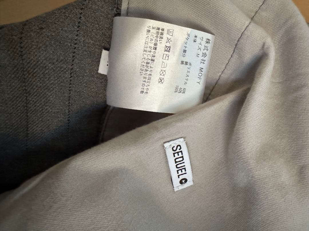 SEQUEL シークエル TYPE-XF ストライプワークパンツ　M