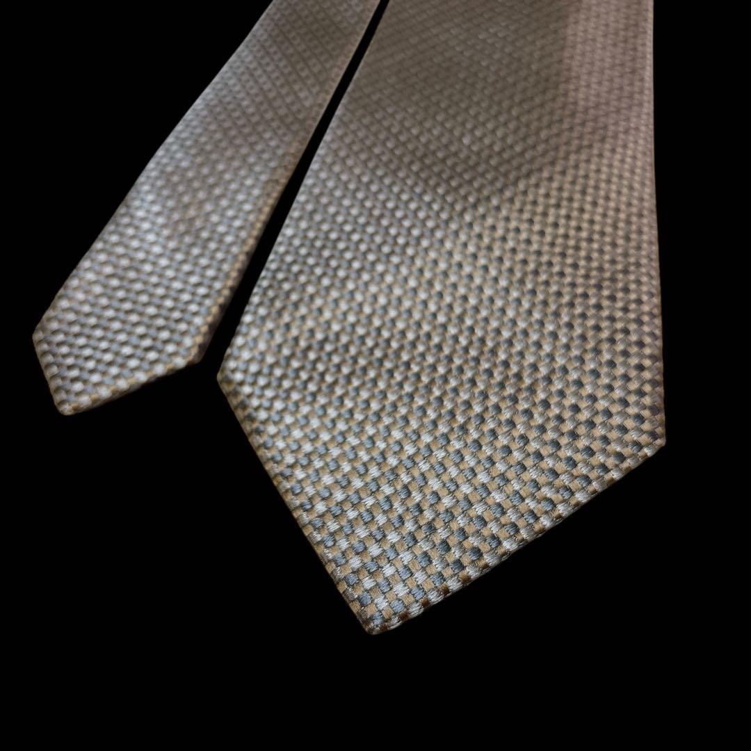 TOM FORD ネクタイ シャンパンゴールド シルク 高級 光沢 ジャガード