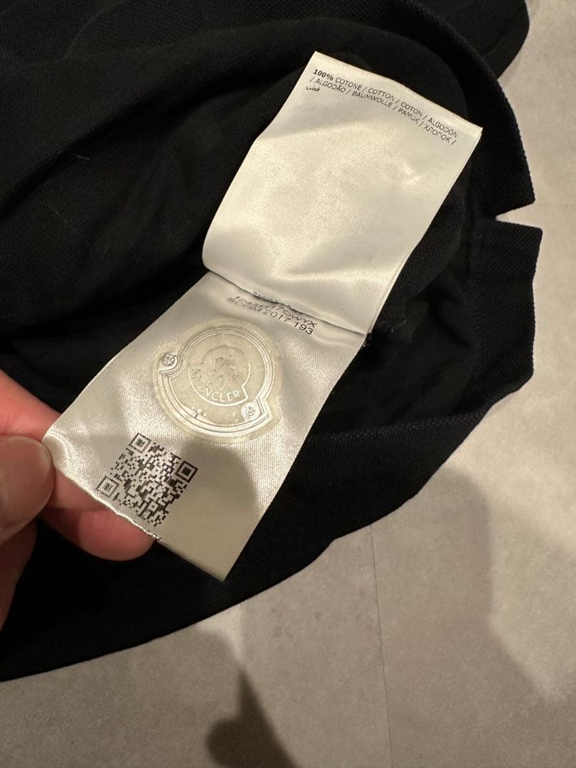 MONCLER 長袖ポロシャツ 黒
