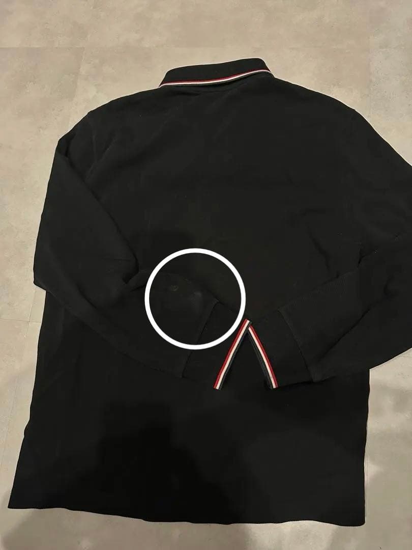 MONCLER 長袖ポロシャツ 黒