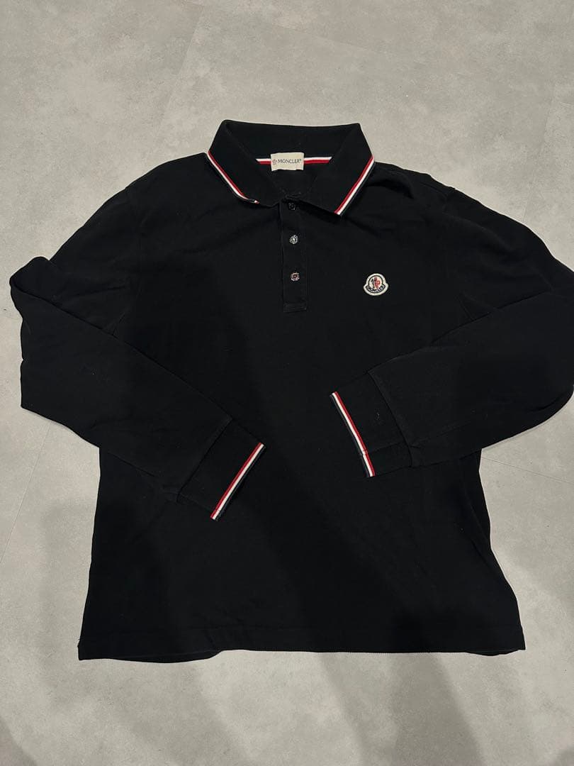 MONCLER 長袖ポロシャツ 黒
