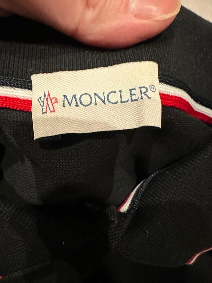 MONCLER 長袖ポロシャツ 黒