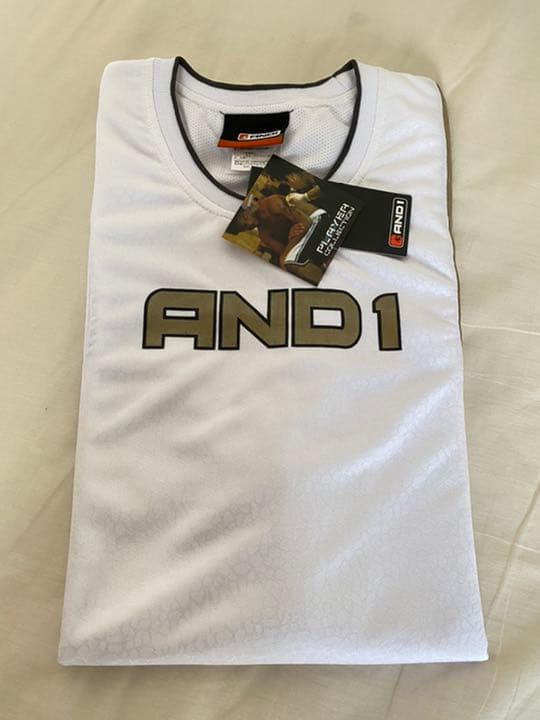 AND1 白 グレー バスケ タンクトップ