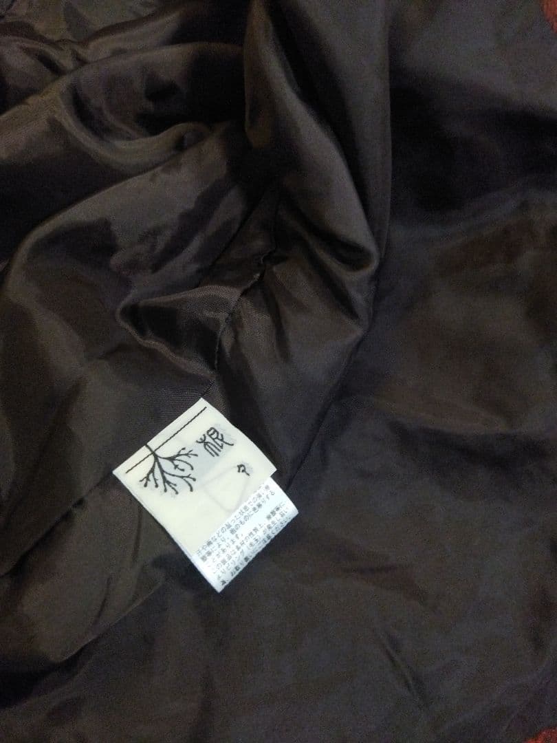 美品♪根々 ジャガード織り つながる ショートコート ジャケット