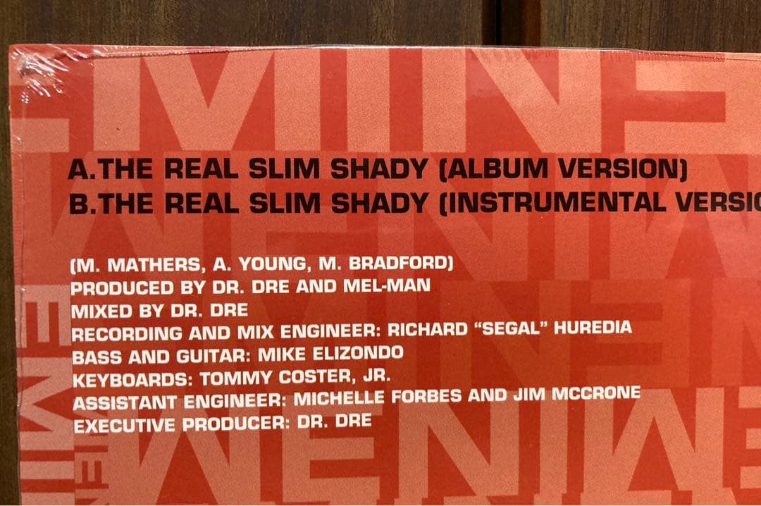 EMINEM「The Real Slim Shday」初正規7インチ！即完品！