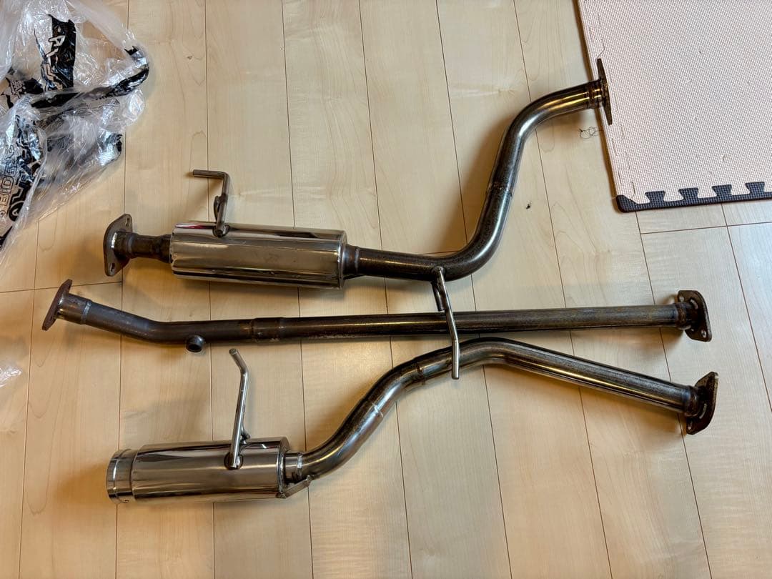 ウィルズウィン製コンパクトマフラーB45AルークスデイズekクロスO2センサー付