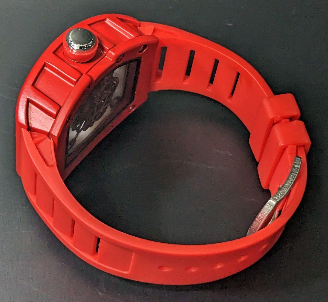 腕時計 リシャールミルtype クオーツ オマージュ トノー レッド