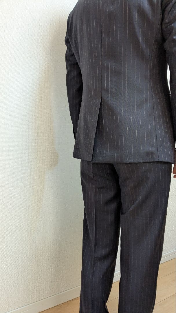 ミツミネ　エルメネジルドゼニア スーツ　ストライプ　セットアップ　M 44 A4