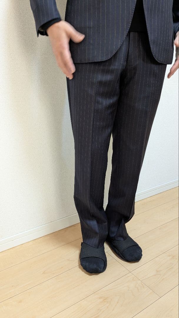 ミツミネ　エルメネジルドゼニア スーツ　ストライプ　セットアップ　M 44 A4