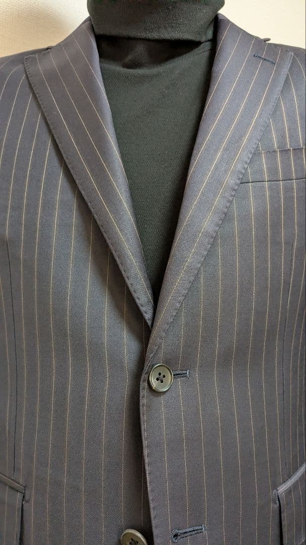 ミツミネ　エルメネジルドゼニア スーツ　ストライプ　セットアップ　M 44 A4