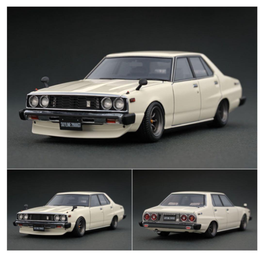 イグニッションモデル　1/43 スカイライン　GT-EL C210 ホワイト