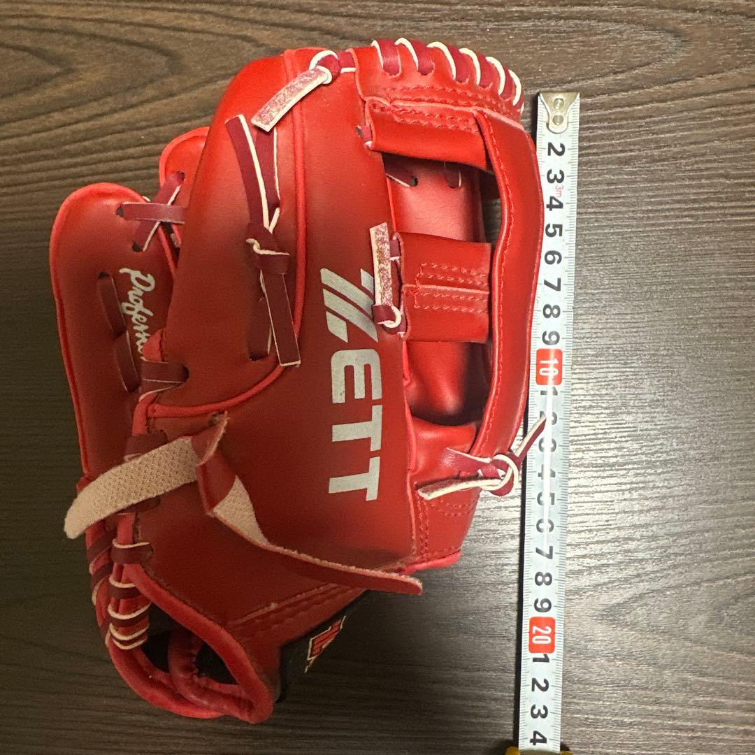 ZETT 軟式グローブ Performance Model 赤