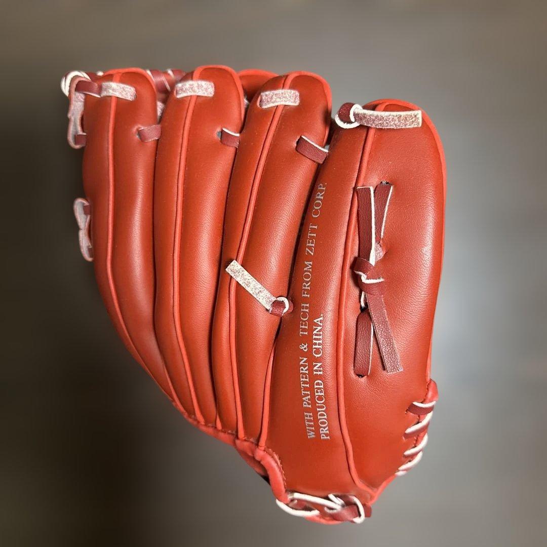 ZETT 軟式グローブ Performance Model 赤
