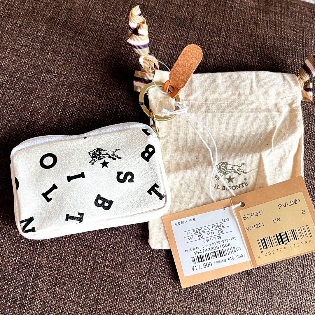 IL BISONTE（イルビゾンテ） ロゴプリント　ケース　パース