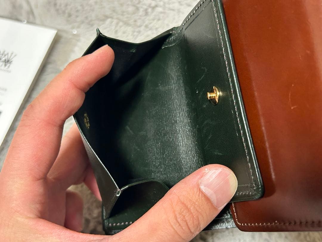 ど*も様 ココマイスター コードバンヘリテージ・スミス 3つ折り財布 ウォレット