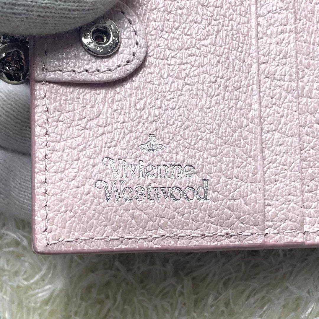 極美品 ヴィヴィアンウエストウッド 折り財布 がま口 EXCUTIVE ピンク